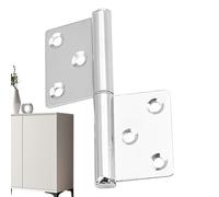 Detachable Flag Hinge, Heavy Duty Hardware, Rust-Resistant Steel Costrution, Smooth Pin Removal, Ideal for Cabinets, Barn Doors, Shutters, and Metal-Wood Installations