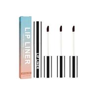 Detachable Lip Liner, 3Pcs Peel Off Lip Liner Tattoo, Lip Stain Peel Off, Lip Tattoo Peel Off, Long Lasting, Waterproof, Transfer-proof, Highly Pigmented Color, for All Skin Types (Light Brown)