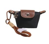 Detachable Nylon Wrist Strap Coin Purse - Mini Dumpling Bag Keychain Wallet, Cute Portable Change Pouch for Cards,Lipstick, and Daily Travel Essentials (G)