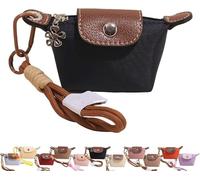 Detachable Nylon Wrist Strap Coin Purse, Mini Nylon Dumpling Bag, Women’s Cute Change Purse Wallet, Decorative Bag(Blue)