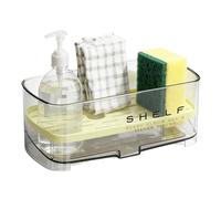Detachable Sponge Holder - Kitchen Drain Rack Organizer, Large Capacity Sink Storage Drainer Rack with Drain Board | for Daily Kitchen Cleaning, Routine Hygiene, Apartment Home Sink Organization Use