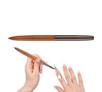 Detail Brush - Nail Design Painting Brushes, Sandalwood Handle Thin Nails Art Brush Set For Detail Drawing, Professional Manicure Tool For Acrylic Gel, Home Use Nails Salon S