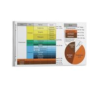 Detailed Geologic Time Scale Poster Earth History Timeline Chart Eon Era Period Epoch Earth Science Classroom Home Wall Decor(Unframed,12X18inch(30X45cm))