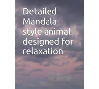 Detailed Mandala style animal designed for relaxation