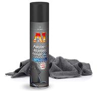 detailmate Dr. Wack Pulizia Interna - Set di pulizia per tessuti e Alcantara: Dr. Wack A1 Detergente per tessuti/Alcantara Pro 400ml Flacone spray Premium Panno in microfibra 40x40cm, 320GSM