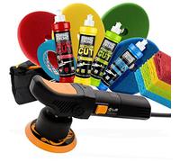 detailmate Garage Freaks Liquid Elements - Set lucidatrice Liquid Elements T2000 V3 + Garanzia: lucidatrice e cera + 4 cuscinetti da 150 mm + nastro di copertura 3M + 4 panni in microfibra 550 GSM