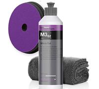 detailmate Koch Chemie - Set lucidante MicroCut M3.03, 250 ml + Micro Cut Pad 150 x 23 mm + panno in microfibra 550 GSM, 40 x 40 cm