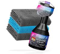 detailmate Pacchetto per la pulizia della vernice: Dr. Wack A1 High End Spray Wax 0,5 L + 3 panni in microfibra Edgeless Superflausch 550 GSM