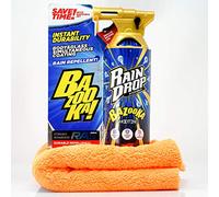 detailmate Set di sigillatura: Soft99 Rain Drop Bazooka, 300 ml - Sigillante spray per vernice, fari, superficie in vetro, pneumatici, cromo, plastica (esterno), cerchioni + panno in microfibra 550GSM