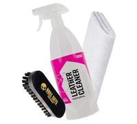 detailmate Set per la pulizia e la cura di pelle, imbottiture e tessuti | GYEON Q²M Leather Cleaner Mild 1L + spazzola Nuke Guys S + panno in microfibra