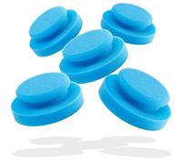 detailmate Spugna per lucidatura manuale, accessorio per la cura dell’auto, made in Germany, per applicare cera e altri prodotti su plastica, pneumatici, ecc., Medium Cut Foam, Ø 130/50 mm, 5 pezzi