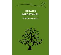 Détails importants pour ma famille pour vous simplifier la vie: Répertoire de mes Biens, informations Financières et informations Clés