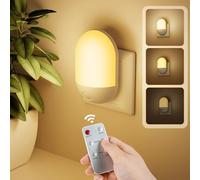Detake Luce Notturna per Bambini con Telecomando, 3 Livelli di Luminosità Regolabili, Funzione Timer 30/60 Minuti, Luce Calda e Fredda Modalità per Bambini per Camera da Letto, Corridoio, Cucin
