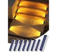 DetarZinLED Luci Giardino Energia Solare 8 Pezzi Luci Solari Esterno IP68