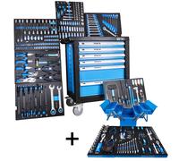 DeTec. Carrello Vagone Attrezzi Montato Con Attrezzo + Acciaio Lui