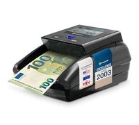 Detectalia D7T+, rilevatore di banconote false, testato per EUR, GBP e USD, con 7 controlli antifalsificazione, con allarme, display TFT, certificato BCE