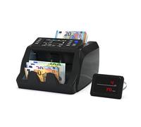 Detectalia V20 Macchina Conta Banconote Professionale con UV/MG/IR/MT/CIS, Touchscreen 4,5” + Display Esterno, Lettura Serie, Conteggio Misto Multivaluta, 1200 Banconote/Minuto