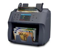 Detectalia V500 - Conta banconote professionale con funzione di valore per banconote miste da 5 valute EUR, GBP, USD, CAD, MXN - 2 Sensore CIS e riconoscimento numeri di serie