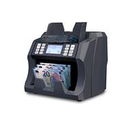 Detectalia V75, Conta banconote Non-Miste e Rilevatore di Banconote False, Testata per Tutte le Valute, con 4 Controlli Schermo a 2 Colori + Schermo Esterno, Capacità di 300 Banconote