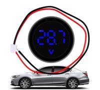 Détecteur Voltage Automobile - Affichage Digital DEL Création, Dispositif Imperméable Universel Unité | Idéal Véhicule Moto Autocaravane Électrique