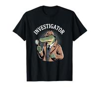 Detective Alligator Meme Investigator Maglietta