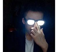 Detective Conan Japanese Anime Cosplay Occhiali Prop Occhiali Luminosi A Led Perfetti Come Techno DJ | Festival | Halloween | Carnevale