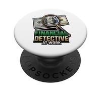 Detective finanziario al lavoro PopSockets PopGrip Adesivo