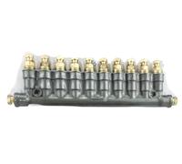 Detective lubrificazione volumetrica distributore OLIO divisore collettore valvola separatore 10 M8*1 uscite M10*1 ingresso DPB110