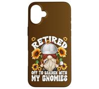 Detective Retirement Gnome Crime Scene Investigator Retired Custodia per iPhone 16 Plus