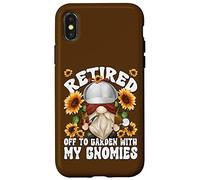 Detective Retirement Gnome Crime Scene Investigator Retired Custodia per iPhone X/XS