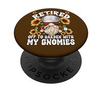 Detective Retirement Gnome Crime Scene Investigator Retired PopSockets PopGrip Adesivo