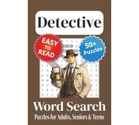 Detective Word Search Puzzle Book: Detective Themed Word Searches with Easy to Read Print | 6x9 inches, 110 pages | 50+ Puzzles