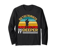 Detectorists Do It Deeper Metal Detecting Treasure Hunting Maglia a Manica