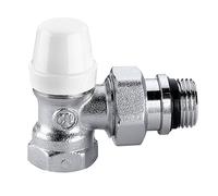 Detentore a squadra Caleffi 431 per radiatori M/F 3/8 cromato 431302