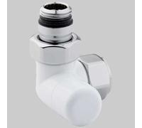 DETENTORE D'ARREDO AD ANGOLO SX BIANCO - 1/2 x 24 - 19