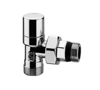 Detentore per radiatori attacco a squadra 1/2", ottone cromato ARTECLIMA