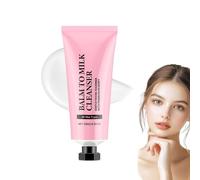 Detergente Balsamo Latte, Detergente Viso 2 in 1, Gel Detergente Istantaneo Acquoso, Deterge Efficacemente la Pelle da Trucco e Impurità, Lascia il Viso Morbido e Setoso, per Tutti (1pcs)