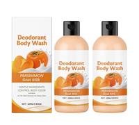 Detergente corpo delicato al latte di capra e cachi - Deterge delicatamente la pelle sensibile, ripara la barriera cutanea, mantiene l'equilibrio della pelle e la rende sana.
