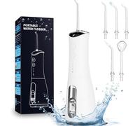 Detergente elettrico portatile, 4 modalità, irrigatore orale con 5 nozzles, IPX7 ricaricabile, impermeabile, serbatoio dell'acqua 300 acqua