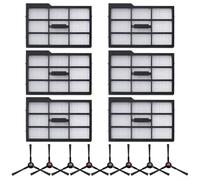 Detergente essenziale per eufy E25 per Omni/E28 per Omni Robot aspirapolvere, 8 spazzole laterali e 6 filtri per un funzionamento ottimale del sistema