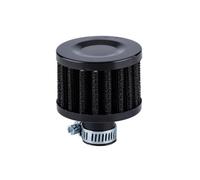 Detergente Filtro Aria per Moto Filtro aria universale per auto da 12 mm a 25 mm per aspirazione aria fredda per moto, copertura di sfiato del basamento ad alto flusso(12MM-BLACK)