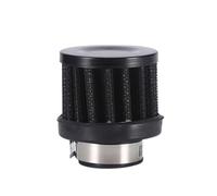 Detergente Filtro Aria per Moto Filtro aria universale per auto da 12 mm a 25 mm per aspirazione aria fredda per moto, copertura di sfiato del basamento ad alto flusso(25MM-BLACK)