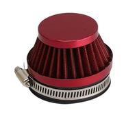 Detergente Filtro Aria per Moto Filtro aria universale per moto da 50 mm e 60 mm, con testa a fungo, per fuoristrada, ATV, Quad, Dirt Pit Bike(38mm red)