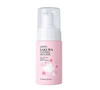 Detergente in schiuma di ciliegia, portatile da 100 ml, per una pulizia accurata senza sensazione di tensione, prodotti per la pulizia del viso per vacanze, dormitorio, viaggi, viaggi d'affari, casa