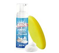 Detergente in schiuma per scarpe, con pulitore per scarpe da ginnastica, spray da 200 ml per la rimozione delle macchie con protezione ed effetto duraturo per tela, stivali, tennis, attività