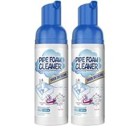 Detergente in schiuma per tubi di scarico, deodorante per tubi, potente detergente per lavelli e scarichi, detergente in schiuma P-ipe per rimuovere gli intasamenti dei capelli, potente agente di