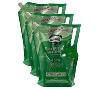 Detergente Intimo Attivo pH 4.5 con Antibatterico Naturale, Ricarica Universale Ecologica 1000ml (3 Unità)