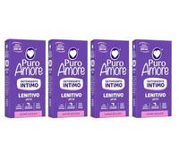Detergente Intimo Lenitivo pH 7.5 Puro Amore - Sapone Intimo Delicato con Estratti Naturali, Azione Lenitiva e Protettiva Uomo Donna - 4 Unita da 250ml
