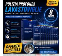 Detergente lavastoviglie Bosch in bustine 8x45gr