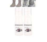 Detergente multifunzionale a lunga durata per il rinnovo delle scarpe, detergente portatile multiuso per scarpe scamosciate, soluzione per la cura delle scarpe da 100 ml (White2PCS)